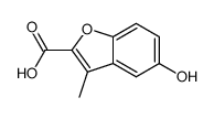 5-hydroxy-3-methyl-benzofuran-2-carboxylic acid结构式
