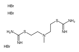 2-[2-carbamimidoylsulfanylethyl(methyl)amino]ethyl carbamimidothioate,trihydrobromide结构式