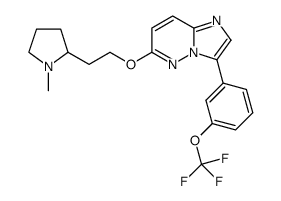 6-[2-(1-methyl-pyrrolidin-2-yl)-ethoxy]-3-(3-trifluoromethoxy-phenyl)-imidazo[1,2-b]pyridazine Structure