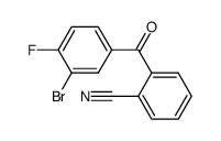 2-(3-bromo-4-fluorobenzoyl)benzonitrile Structure