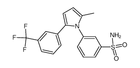 3-(2-methyl-5-(3-trifluoromethyl-phenyl)-pyrrol-1-yl)-benzenesulfonamide结构式