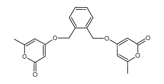 4,4'-((1,2-phenylenebis(methylene))bis(oxy))bis(6-methyl-2H-pyran-2-one)结构式