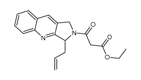 ethyl 3-(3-allyl-1H-pyrrolo[3,4-b]quinolin-2(3H)-yl)-3-oxopropanoate Structure