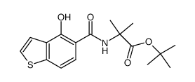 2-[(4-hydroxy-benzo[b]thiophene-5-carbonyl)-amino]-2-methyl-propionic acid tert- butyl ester Structure