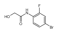 N-(4-bromo-2-fluorophenyl)-2-hydroxyacetamide结构式