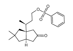 benzenesulfonic acid 3-(2,2-dimethyl-5-oxo-hexahydropentalen-3a(S)-yl)butyl ester结构式