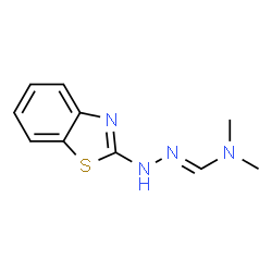 Methanehydrazonamide, N-2-benzothiazolyl-N,N-dimethyl- (9CI)结构式