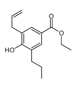 ethyl 4-hydroxy-3-prop-2-enyl-5-propylbenzoate结构式