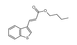 butyl (E)-3-(benzo[b]thien-3-yl)-2-propenoate Structure