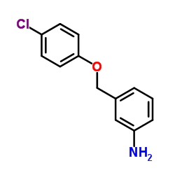 3-(4-chlorophenoxymethyl)aniline structure