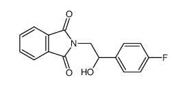 2-[2-(4-fluoro-phenyl)-2-hydroxy-ethyl]-isoindole-1,3-dione结构式