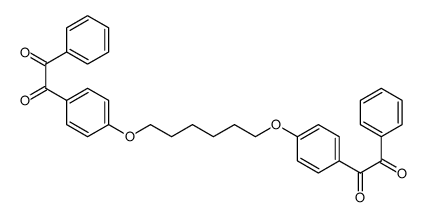 1-[4-[6-[4-(2-oxo-2-phenylacetyl)phenoxy]hexoxy]phenyl]-2-phenylethane-1,2-dione Structure