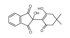 2-hydroxy-2-(2-hydroxy-4,4-dimethyl-6-oxo-1-cyclohexen-1-yl)-1H-indene-1,3(2H)-dione Structure