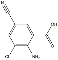 2-amino-3-chloro-5-cyanobenzoic acid Structure