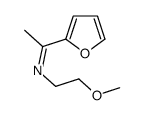 1-(furan-2-yl)-N-(2-methoxyethyl)ethanimine Structure