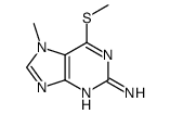 7-methyl-6-methylsulfanylpurin-2-amine结构式