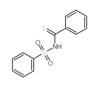 Benzenecarbothioamide,N-(phenylsulfonyl)- Structure
