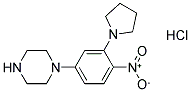 1-(4-硝基-3-(吡咯烷-1-基)苯基)哌嗪盐酸盐结构式
