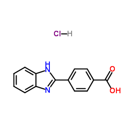4-(1H-Benzimidazol-2-yl)benzoic acid hydrochloride (1:1)结构式