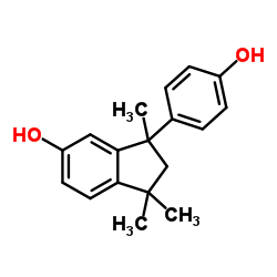 3-(4-Hydroxyphenyl)-1,1,3-trimethyl-5-indanol Structure