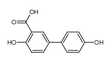 4,4'-dihydroxybiphenyl-3-carboxylic acid Structure