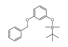 (3-benzyloxy-phenoxy)-tert-butyl-dimethyl-silane Structure