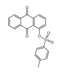 1-[[(4-methylphenyl)sulfonyl]oxy]-9,10-anthraquinone结构式