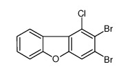 DIBROMO-MONOCHLORODIBENZOFURAN structure