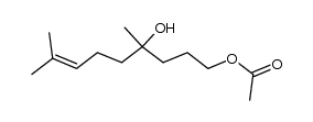 1-acetoxy-4,8-dimethyl-7-nonen-4-ol Structure