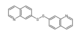 7,7'-bisquinolinyl disulfide结构式