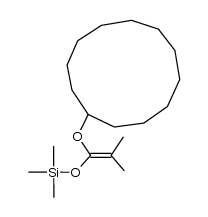 [[1-(cyclododecyloxy)-2-methyl-1-propenyl]oxy]trimethyl-Silane Structure