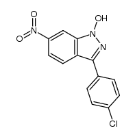 3-(4-chlorphenyl)-6-nitro-1H-indazol-1-ol Structure
