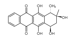 (7R,8R,10R)-7,8,9,10-tetrahydro-6,7,8,9,10,11-pentahydroxy-8-methyl-5,12-naphthacenedione结构式