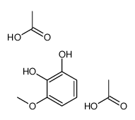 acetic acid,3-methoxybenzene-1,2-diol结构式