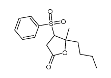 5-butyl-5-methyl-4-(phenylsulfonyl)dihydrofuran-2(3H)-one结构式