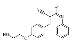 2-cyano-3-[4-(2-hydroxyethoxy)phenyl]-N-phenylprop-2-enamide结构式