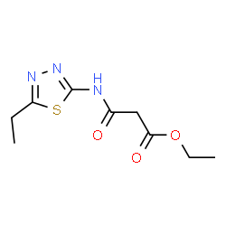 Ethyl 3-[(5-ethyl-1,3,4-thiadiazol-2-yl)amino]-3-oxopropanoate structure