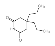 2,6-Piperidinedione,4,4-dipropyl-结构式