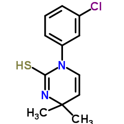 1-(3-Chlorophenyl)-4,4-dimethyl-3,4-dihydro-2(1H)-pyrimidinethione Structure
