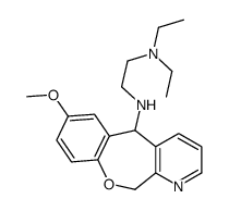 5-((2-(diethylamino)ethyl)amino)-7-methoxy-5,11-dihydro(1)benzoxepino(3,4-b)pyridine结构式