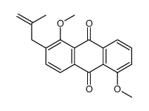 1,5-dimethoxy-2-(2-methylprop-2-enyl)anthracene-9,10-dione Structure