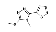 4-methyl-3-methylsulfanyl-5-thiophen-2-yl-1,2,4-triazole Structure