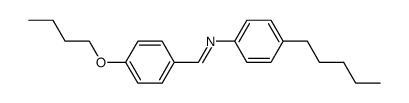 p-butoxybenzylidene-p-pentylamine Structure