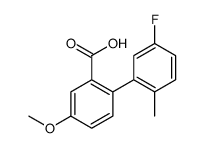 2-(5-fluoro-2-methylphenyl)-5-methoxybenzoic acid Structure