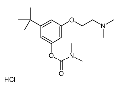 [3-tert-butyl-5-[2-(dimethylamino)ethoxy]phenyl] N,N-dimethylcarbamate,hydrochloride Structure