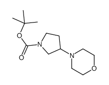 3-吗啉-4-基-吡咯烷-1-羧酸叔丁酯结构式