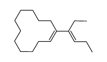 1-[(1E)-1-ethylbut-1-en-1-yl]cyclododecene结构式