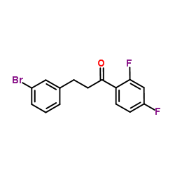 3-(3-Bromophenyl)-1-(2,4-difluorophenyl)-1-propanone结构式