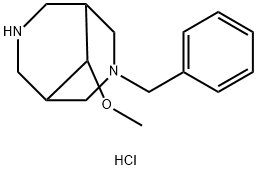 3-Benzyl-9-methoxy-3,7-diaza-bicyclo[3.3.1]nonane dihydrochloride Structure