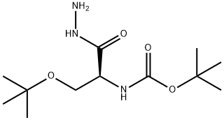 tert-butyl(S)-(3-(tert-butoxy)-1-hydrazineyl-1-oxopropan-2-yl)carbamate结构式